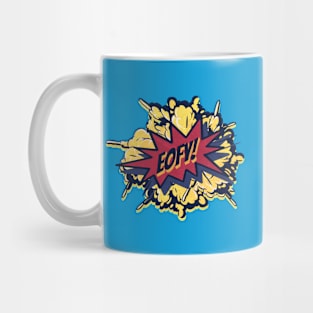 End of financial year comic book explosion Mug